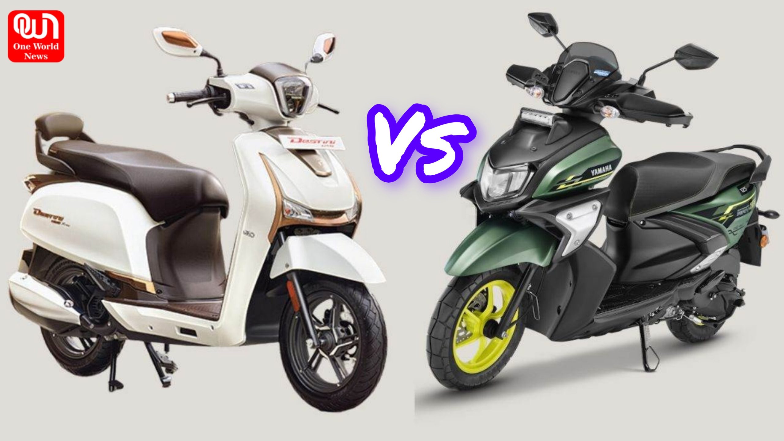 Yamaha Ray ZR Rally 125 Vs Hero Destini 125