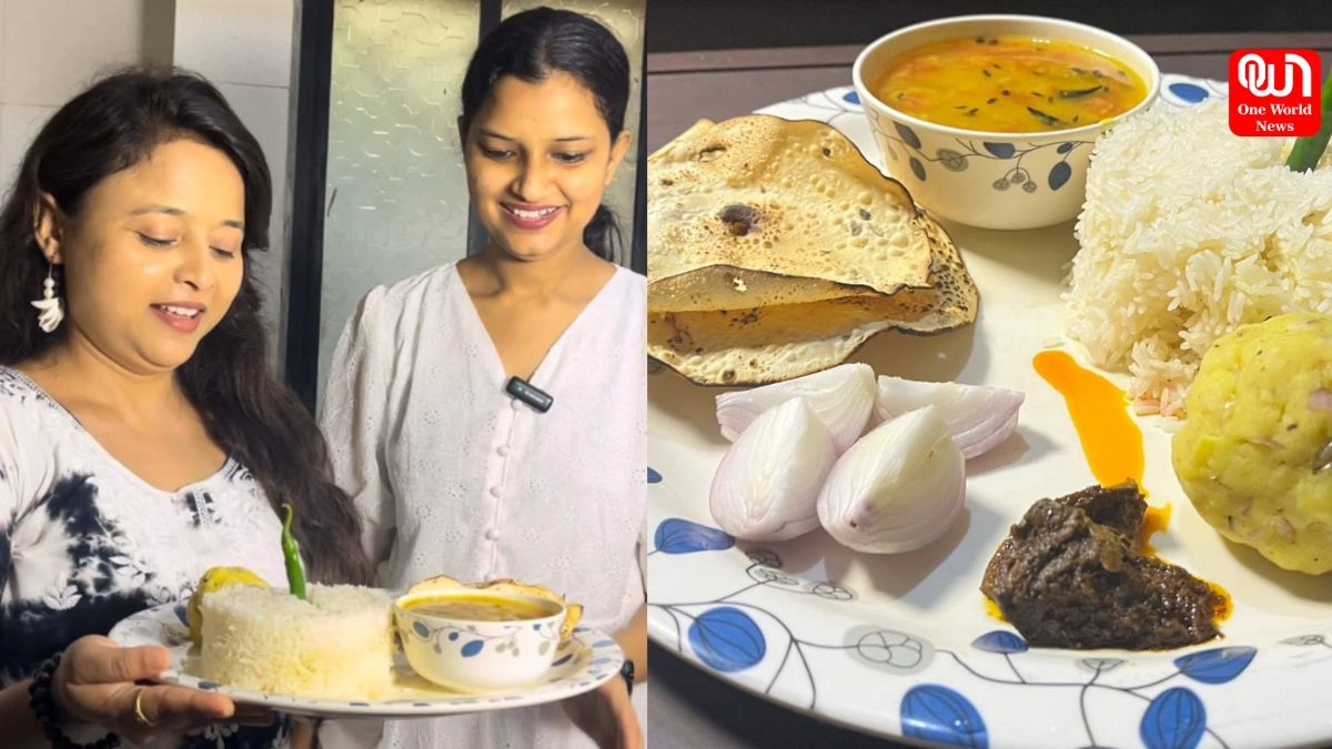 Dal Chawal with Aloo Chokha