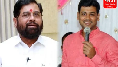 Eknath Shinde With Son Srikant