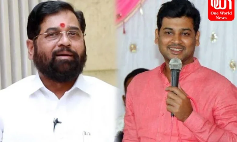 Eknath Shinde With Son Srikant