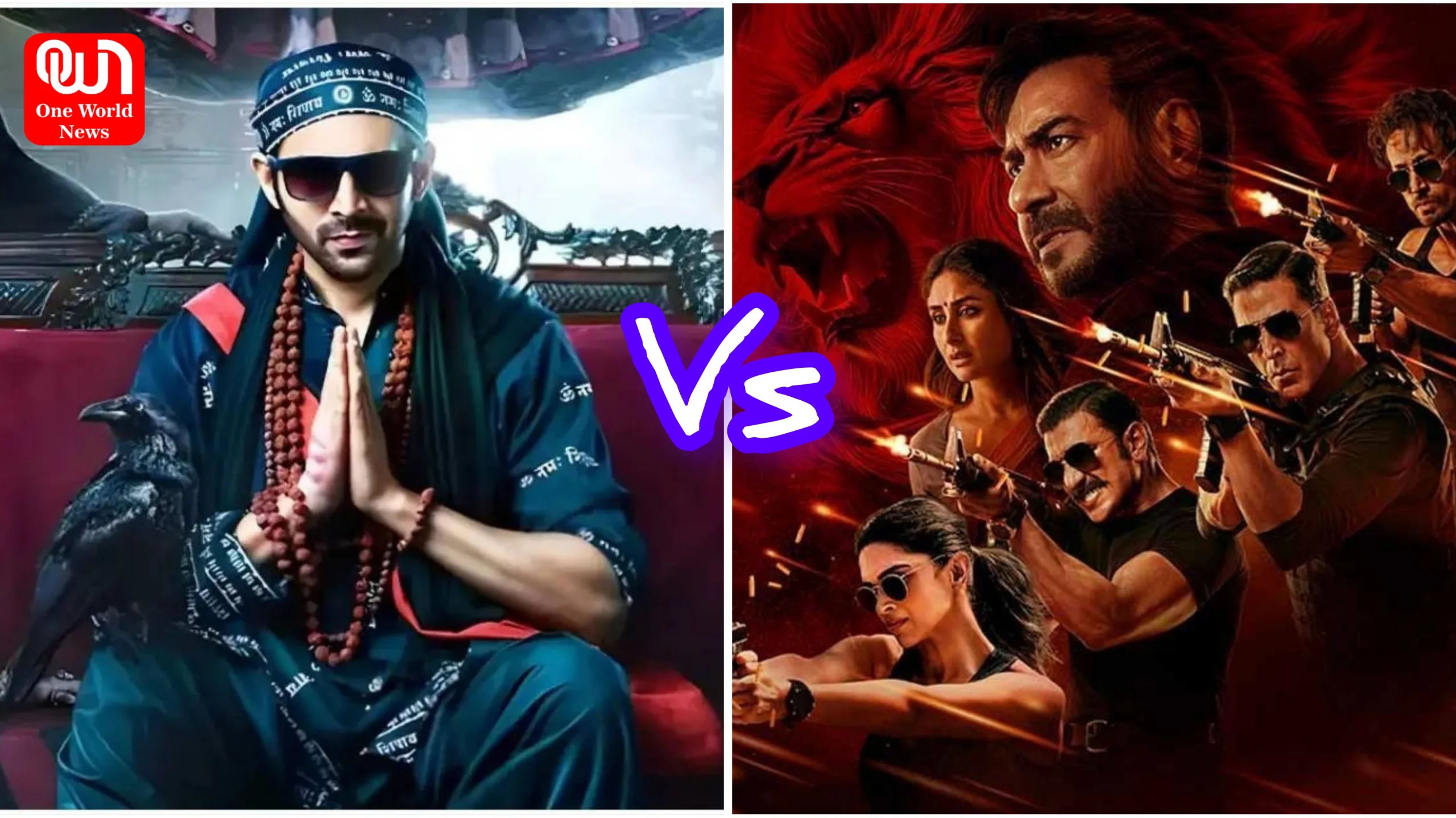 Singham Again Vs Bhool Bhulaiyaa 3