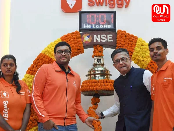 Swiggy CEO Sriharsha Majety At NSE Listing Ceremony