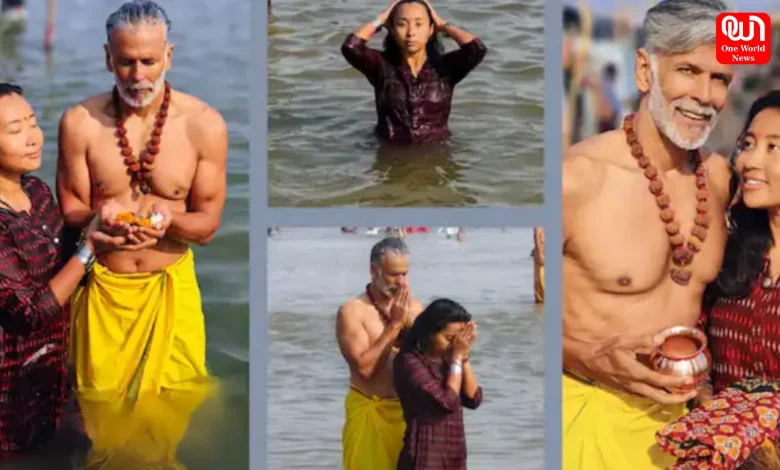 Milind Soman At Mahakumbh