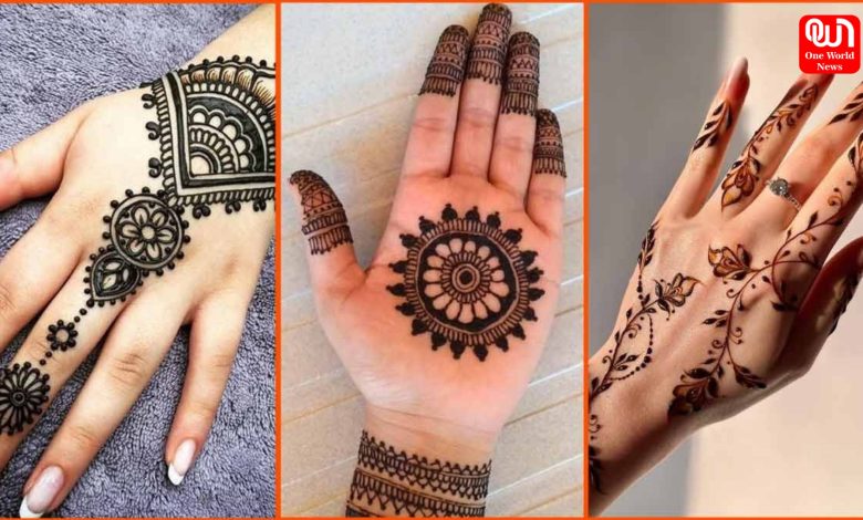 Saraswati Puja 2025 Mehndi Design
