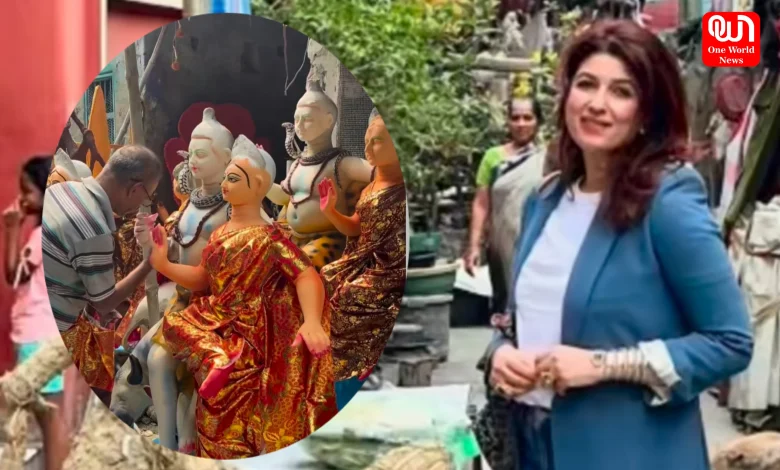 Twinkle Khanna at Kumortuli