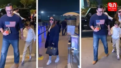 Kareena Kapoor And Saif Ali Khans Airport Look