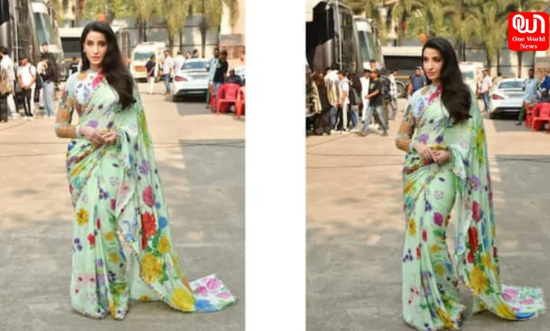 Nora Fatehi Saree Look