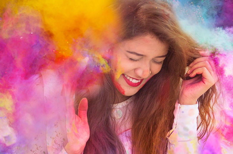 How to remove holi colours