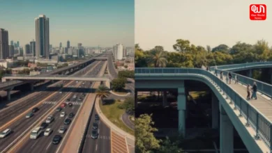 Difference between Flyover and Overbridge