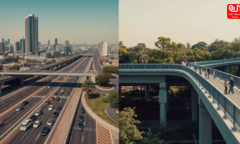 Difference between Flyover and Overbridge