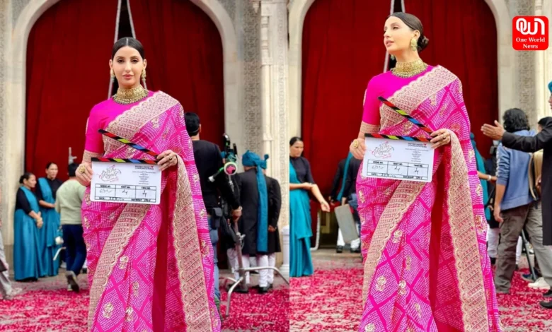 Nora Fatehi Saree Look