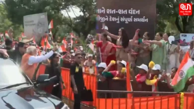 PM Modi Roadshow in Vadodara
