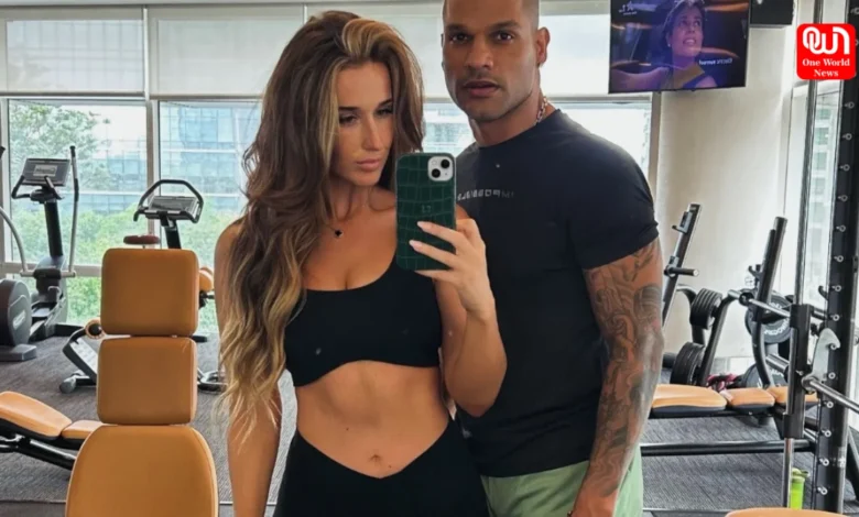 Shikhar Dhawan And Sophie Shine