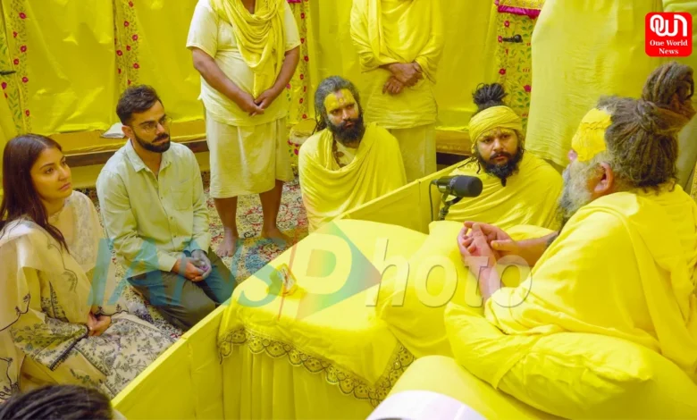 Virat Kohli And Anushka Sharma Visit Vrindavan