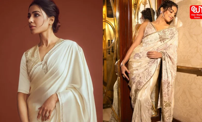 Celebrities Saree Lookl