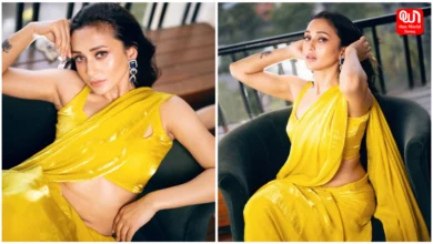 Mimi Chakraborty in Yellow Saree