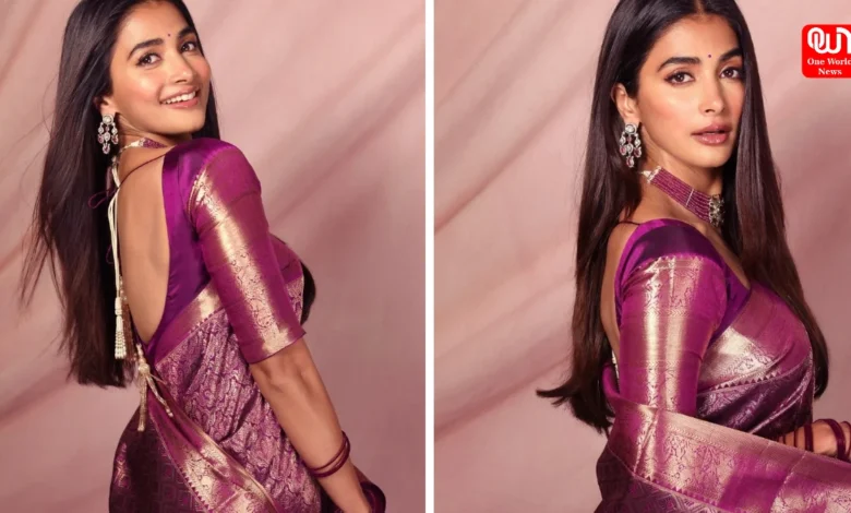 Pooja Hegde Saree Look