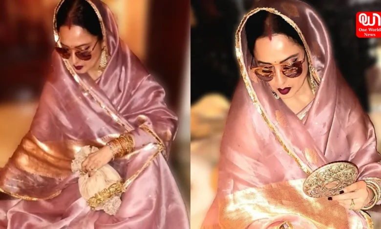 Rekha Saree Look