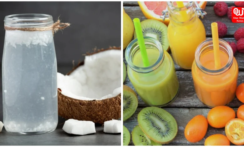 Coconut Water Or Fruit Juice
