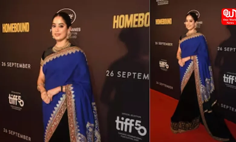 Janhvi Kapoor in Homebound Premiere
