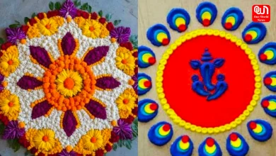 Natural Rangoli at Home