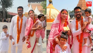 Raj-Subhashree in Mahakal Temple