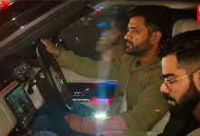 Virat Kohli at Dhoni House