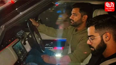 Virat Kohli at Dhoni House