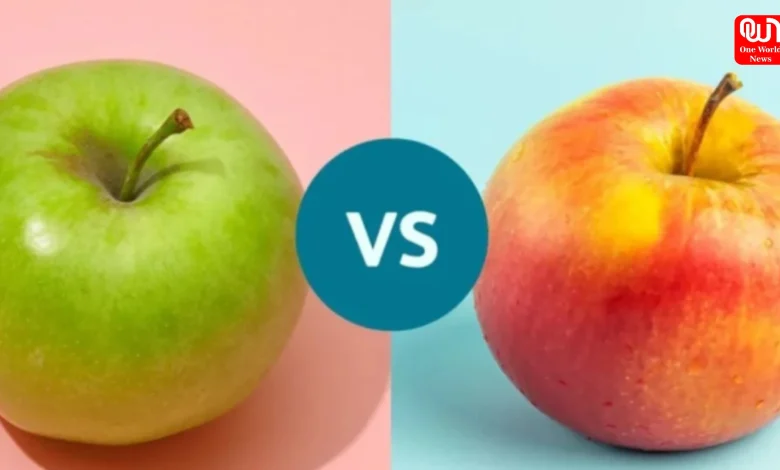 Green vs Red Apple
