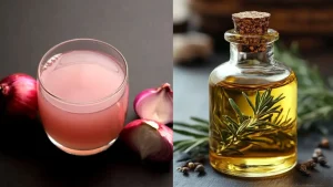 Onion Oil Vs Rosemary Oil Photo