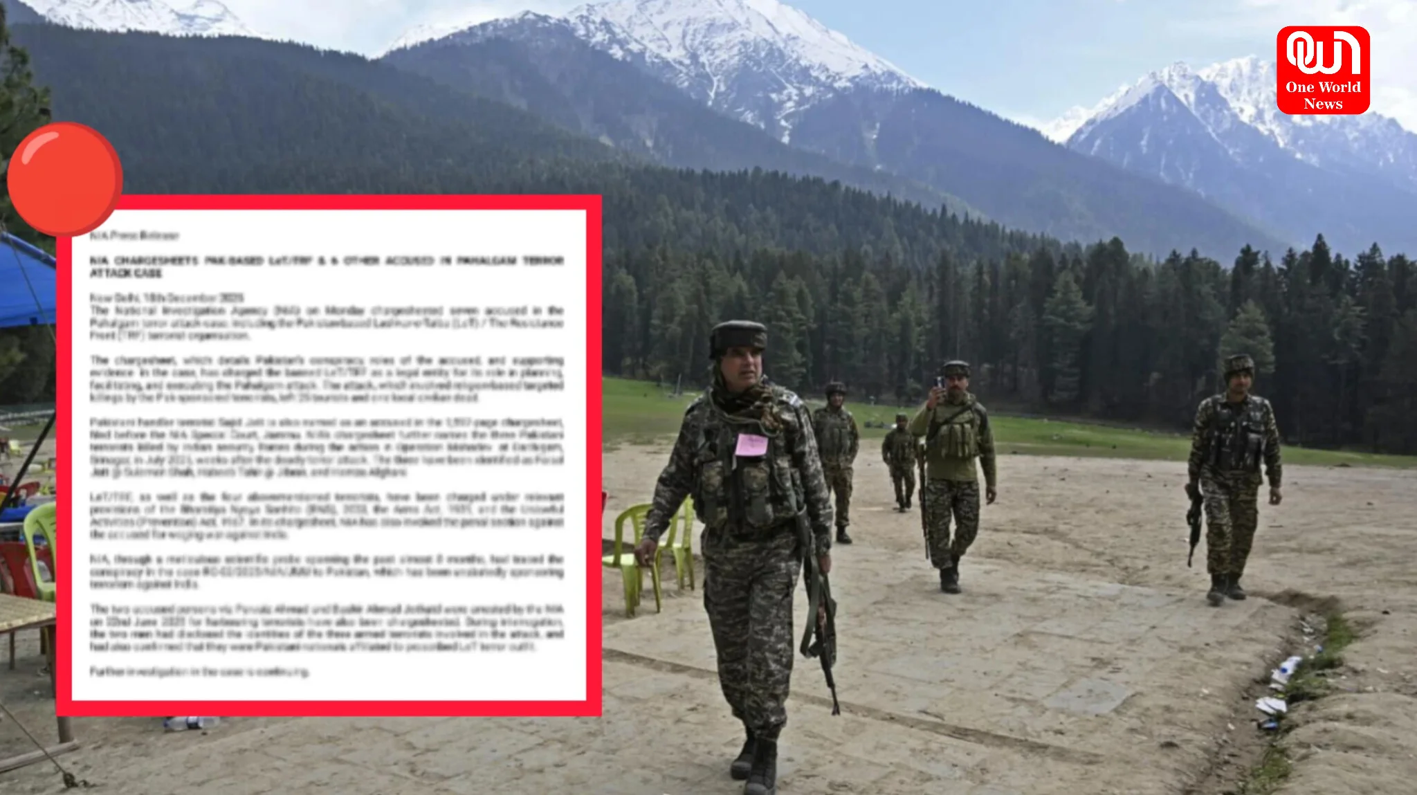 Pahalgam Attack Update NIA