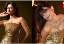 Palak Tiwari Golden Gown