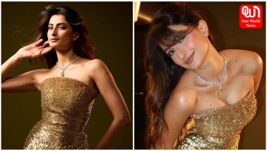 Palak Tiwari Golden Gown