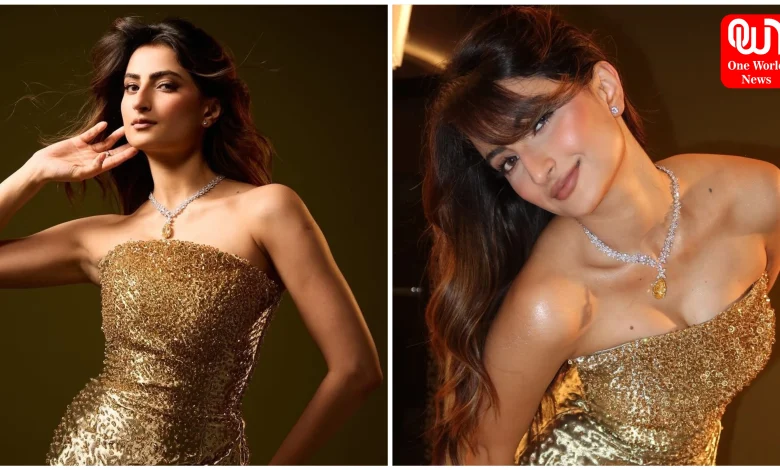 Palak Tiwari Golden Gown