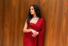Tara Sutaria Saree Look