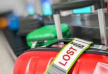 Airport luggage lost and found