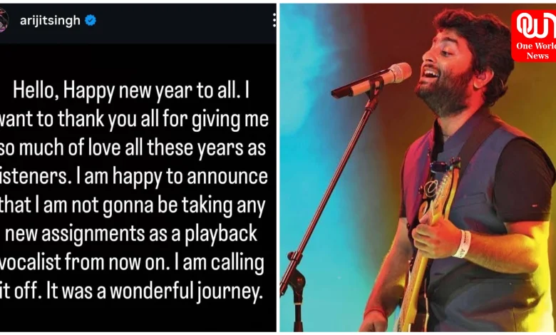 Arijit Singh Retirement