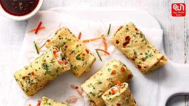 Egg Pancake Roll