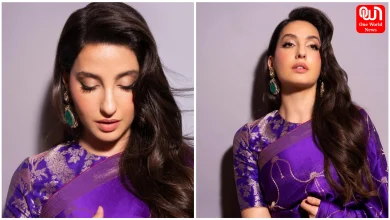 Nora Fatehi Saree Look