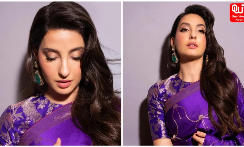 Nora Fatehi Saree Look