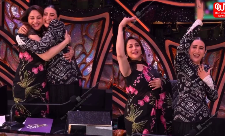 Madhuri Dixit and Karisma Kapoor
