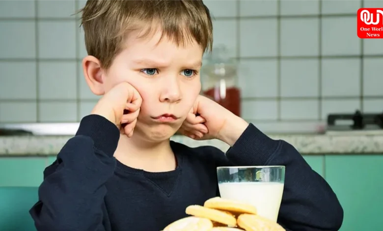 Child not drinking milk