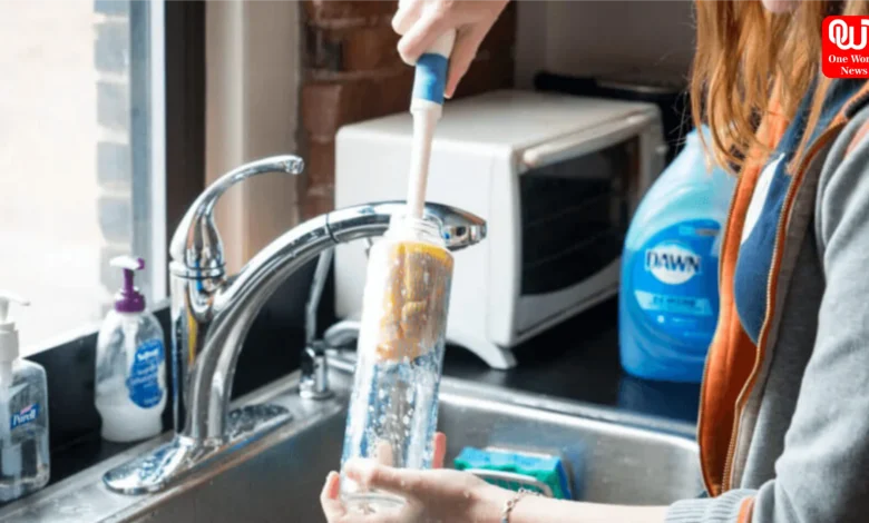 Cleaning the Water Bottle