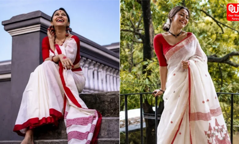 Durga Puja Traditional Saree